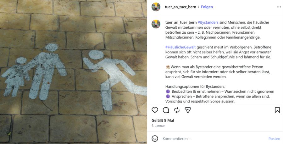 «Tür an Tür» soll zum Thema häusliche Gewalt sensibilisieren und die Leute dazu bringen, sich als Direkt-Betroffene, egal ob Opfer oder Täter, zu melden.