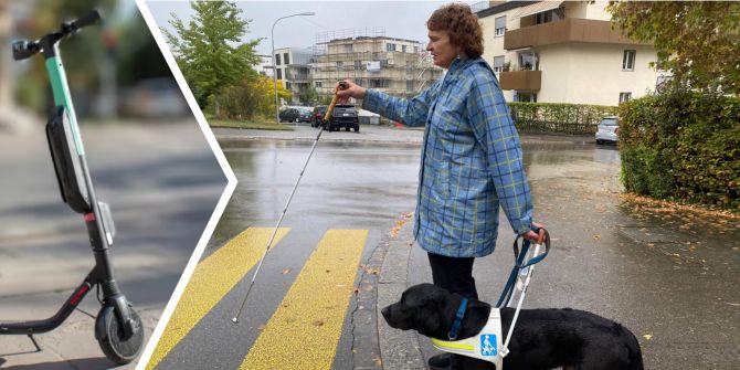 Blinde Seniorin: «Habe mich an E-Trottis schon verletzt»