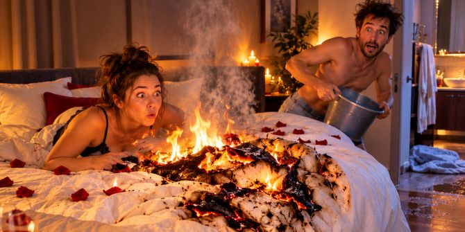 Schadenfall des Monats: Wenn die Liebe Feuer fängt