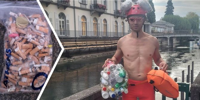 In 30 Minuten: Zürcher sammelt 500 Zigistummel!