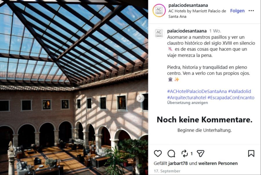 AC Hotel Palacio de Santa Ana (Spanien).