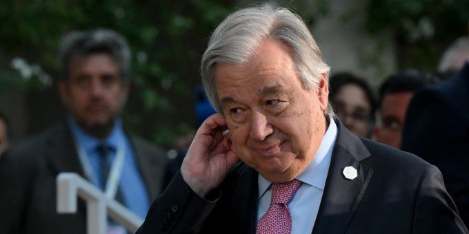 Chaos und Gesetzlosigkeit verhindern nach den Worten von UN-Generalsekretär Guterres die Verteilung humanitärer Hilfe im Gazastreifen. Guterres