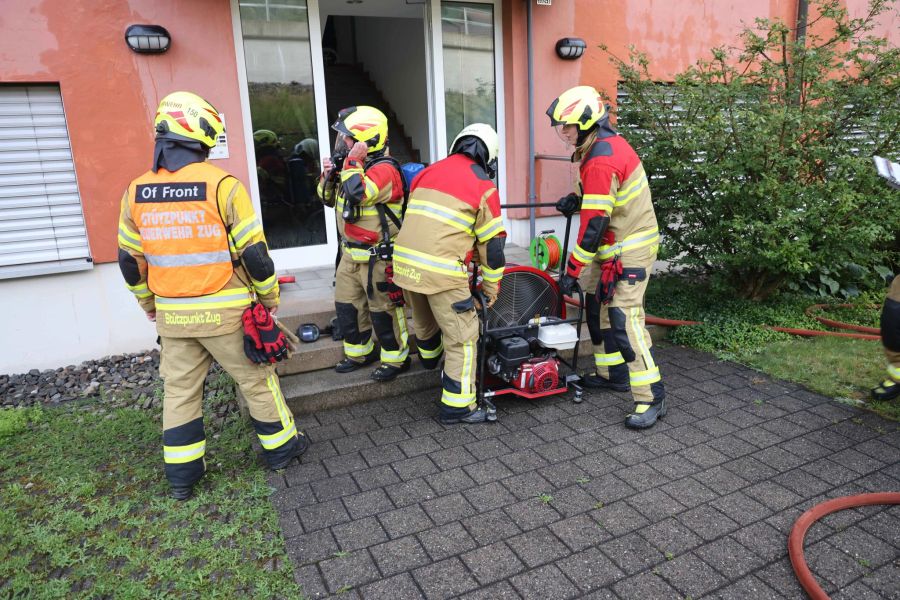 Feuerwehreinsatz in Zug.