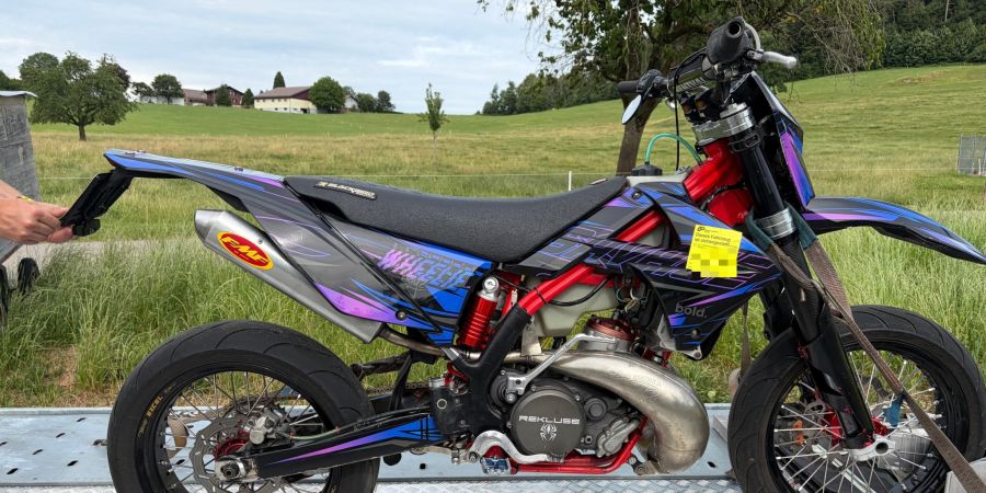 Motorrad sichergestellt