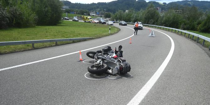Selbstunfall A1 St.Margrethen