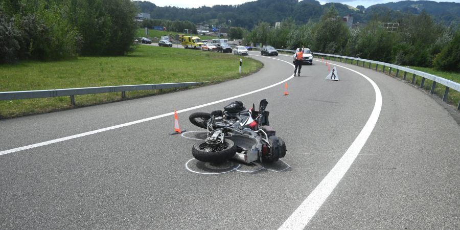 Selbstunfall A1 St.Margrethen