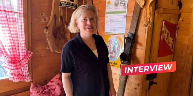 Die St. Galler Ständerätin Esther Friedli in ihrem Gasthaus «Haus der Freiheit». - Thomas Renggli