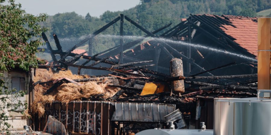 Die Brandursache in Palézieux war bis Sonntagabend unbekannt.