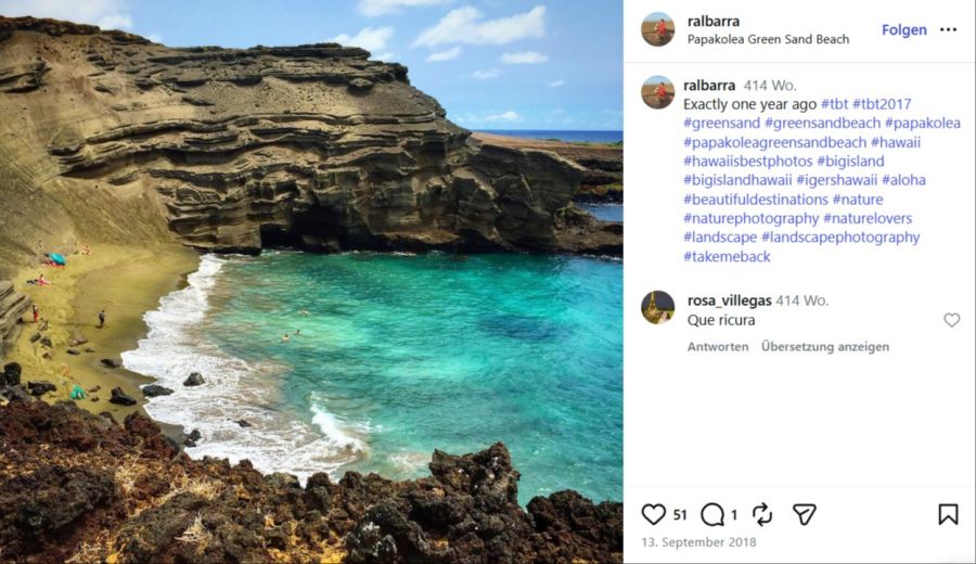 Papakōlea Green Sand Beach (Hawaii)