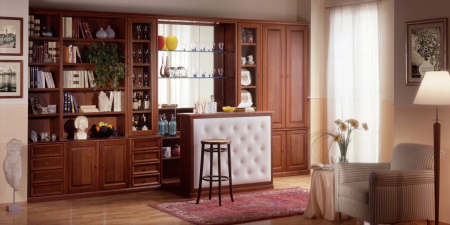 Eine gut designte Hausbar ist ein toller Hingucker in der Küche oder im heimischen Wohnzimmer.