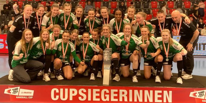 Die Handballerinnen des LC Brühl sind dank dem 37:30-Sieg gegen den LK Zug zum 12. Mal Cupsieger. LC Brühl Cup