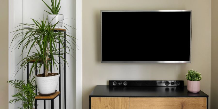 Wohnzimmer mit Soundbar