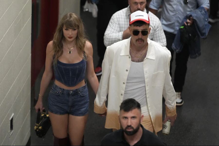 Taylor Swift und Travis Kelce nach den Chiefs-Spiel am 5. September.