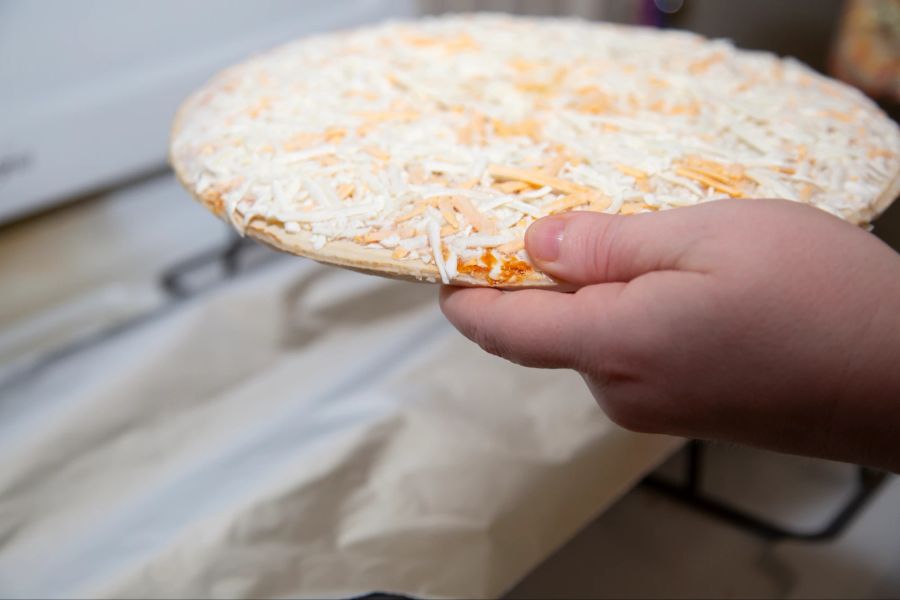 Fertigpizza zum Aufbacken