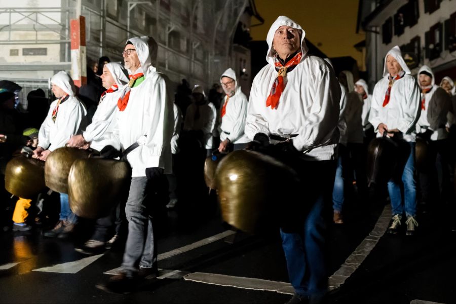 Das Klausjagen ist traditionell nur Männern vorbehalten.