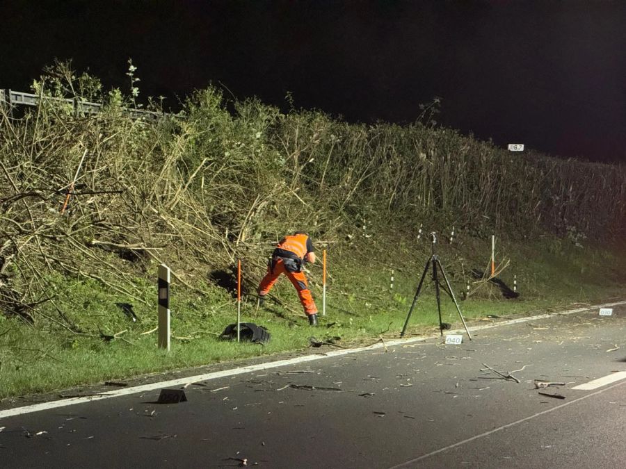 Die Autobahn A3 sei im Bereich der Unfallstelle in Richtung Zürich für mehrere Stunden gesperrt gewesen.