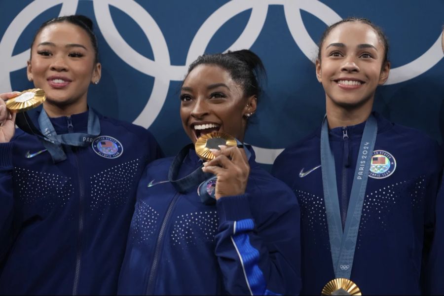 Für Simone Biles ist es das fünfte Olympia-Gold.