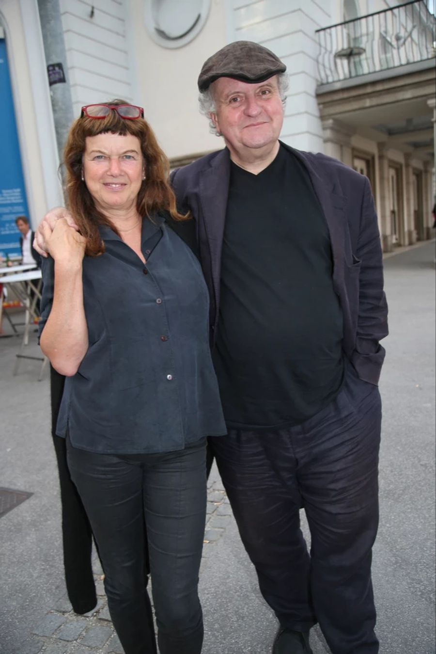 Wolfgang Rihm (r.) mit seiner Partnerin Verena Weber. (Archivbild)