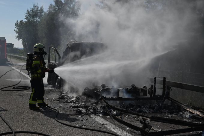 Die Feuerwehr konnte den Brand rasch löschen. Brand