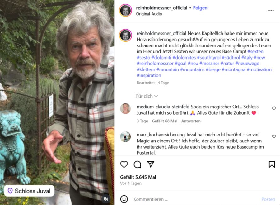 reinhold messner zieht
