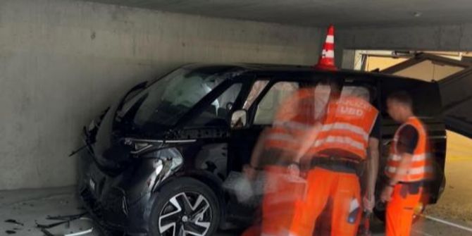 Selbstunfall in Tiefgarage