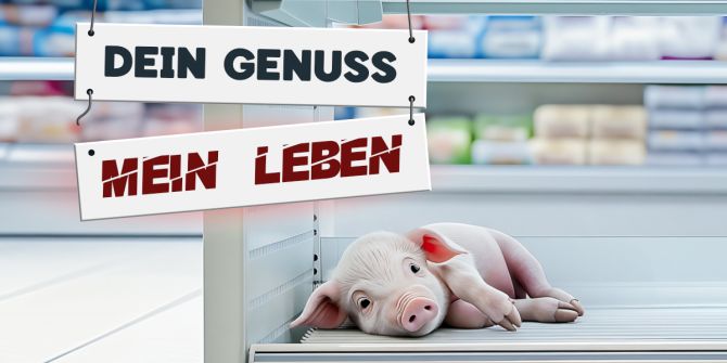 Schwein Kühlregal Supermarkt Ferkel