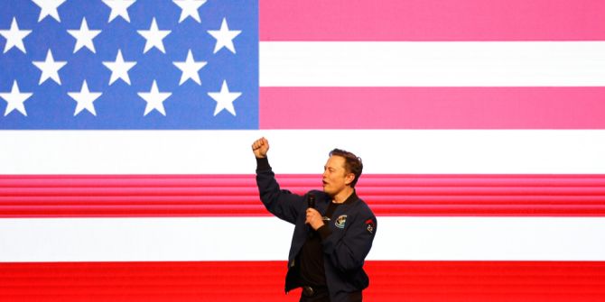 Elon Musk Amerikaflagge