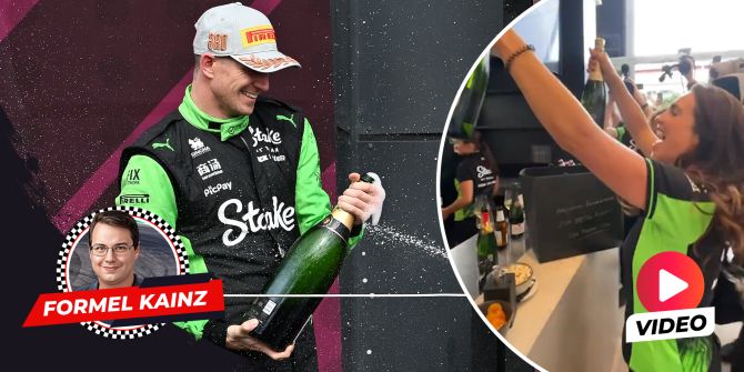 Sauber Champagner Nico Hülkenberg