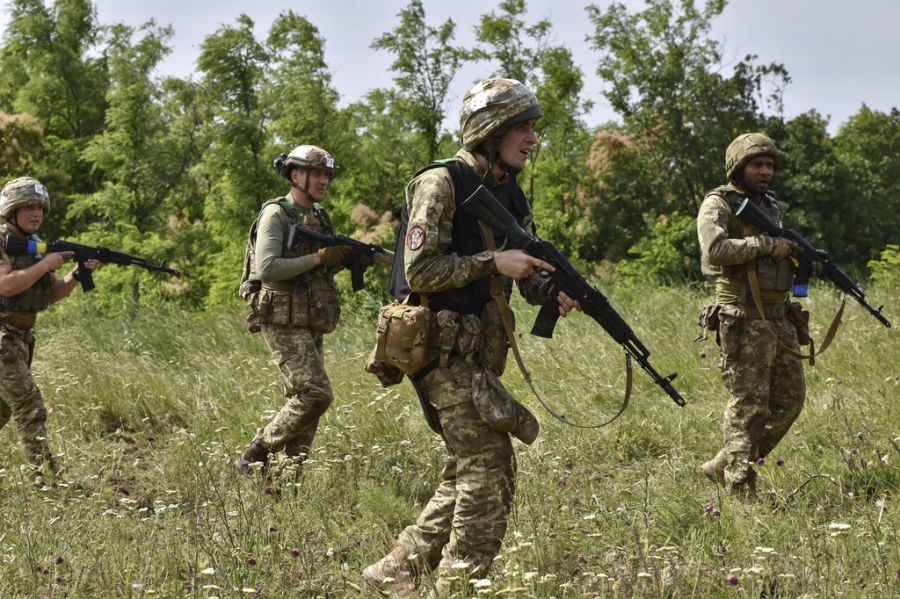 Diese Bodenroboter werden von Soldaten aus sicherer Distanz ferngesteuert.
