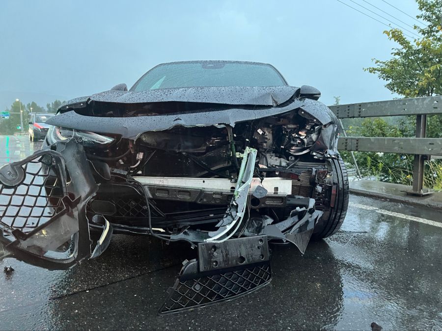 Sachschaden Unfall A14