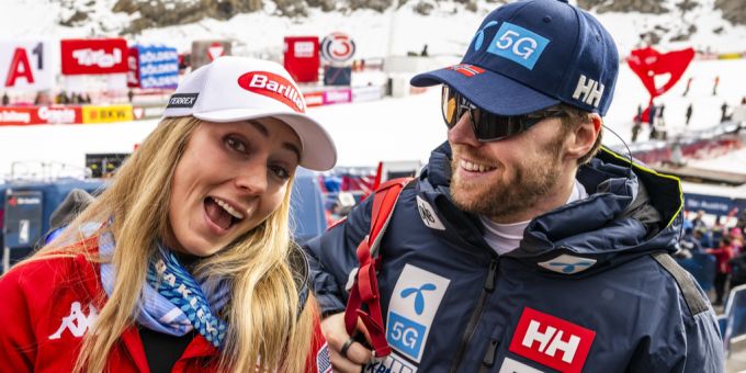 Aleksander Kilde und Mikaela Shiffrin haben sich seit März nicht mehr gesehen. Aleksander Kilde