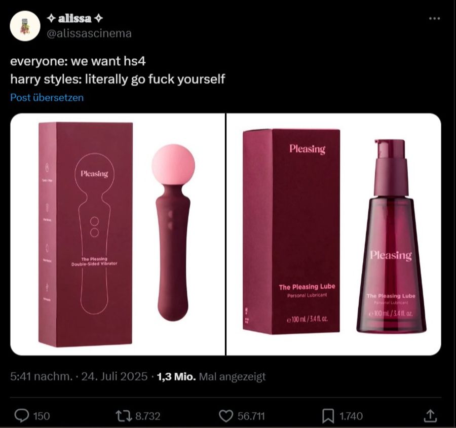 Harry Styles Vibrator Gleitgel