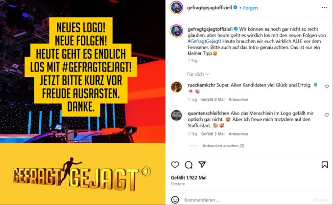 gefragt gejagt