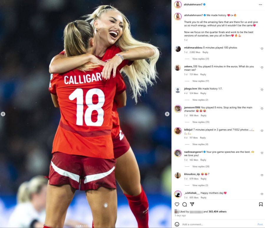 Alisha Lehmann Schweizer Nati