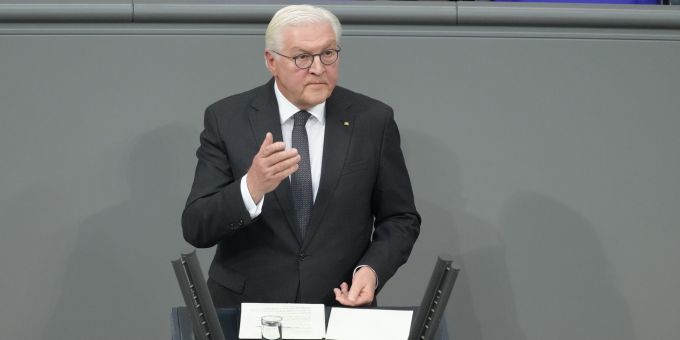 Deutschlands Bundespräsident Steinmeier wird die Gedenkrede im Bundestag halten. (Archivbild) Bundestag - Gedenkstunde