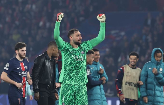 Gianluigi Donnarumma hext PSG in den Final der Champions League. champions league