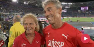 Stabhochsprung - So strahlen die Eltern von Angelica Moser über EM-Gold