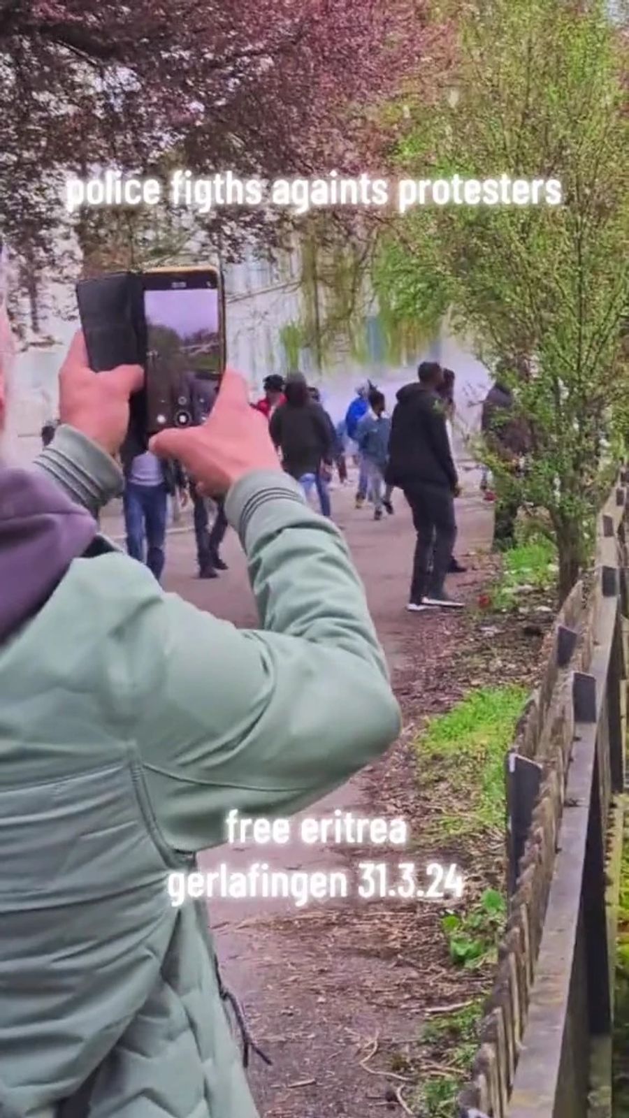 Bei der Demonstration der eritreischen Regimegegner wurden Personen kontrolliert, aber niemand wurde verhaftet.