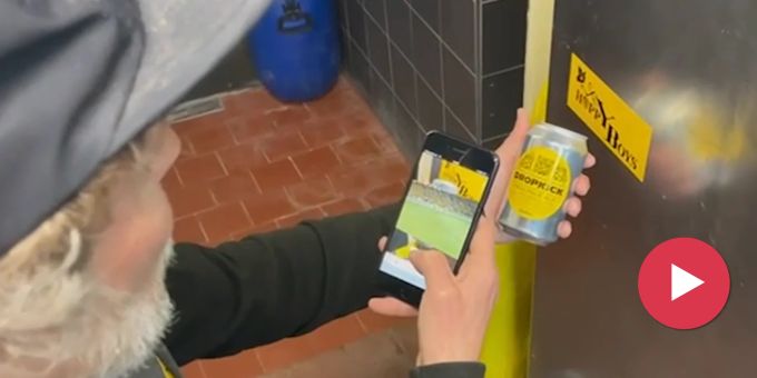 Sehen Sie selbst - Bei diesem YB-Bier erscheint das Nsame-Tor!