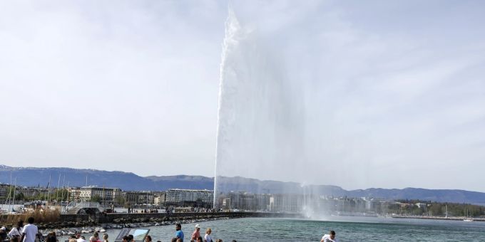 Das Wetter in Genf war schön. Wetter