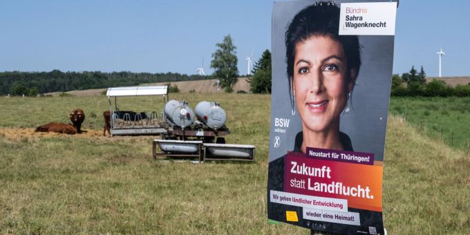 Wagenknecht-Partei - Umfrage: BSW in Sachsen und Thüringen zweistellig