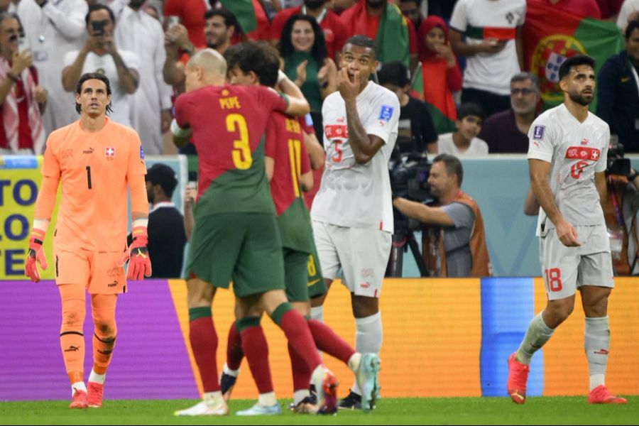 Ein Tiefpunkt in der Nati-Karriere von Yann Sommer: Die Schweiz unterliegt Portugal im WM-Achtelfinal 2022 mit 1:6.