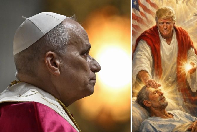 Donald Trump Papst Leo