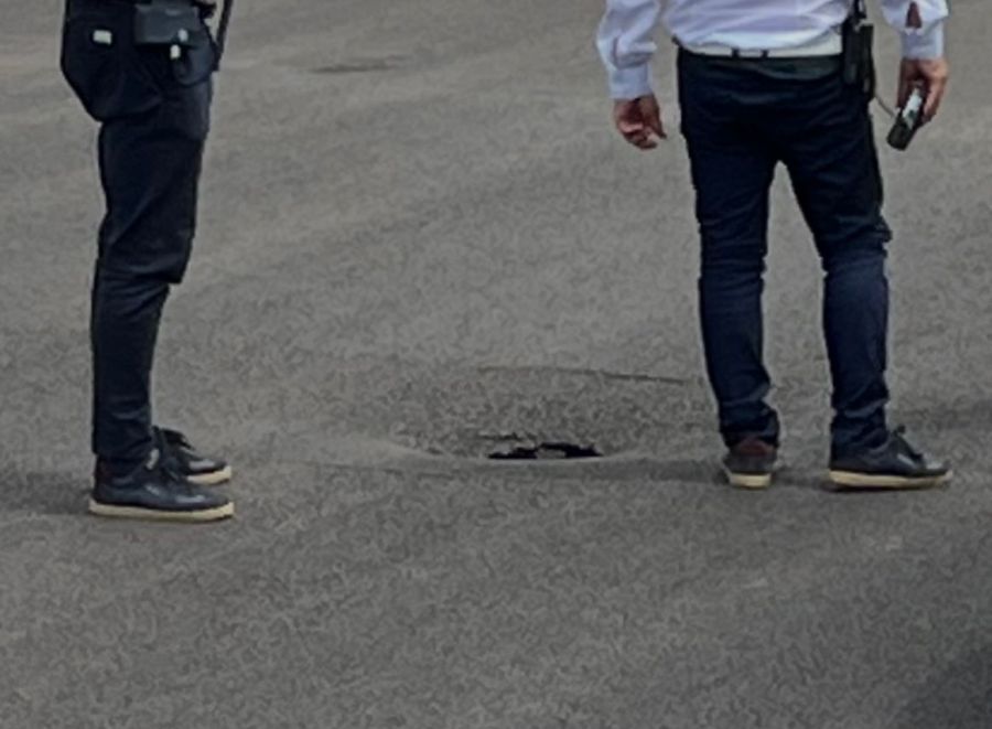 MotoGP Brasilien Loch Asphalt