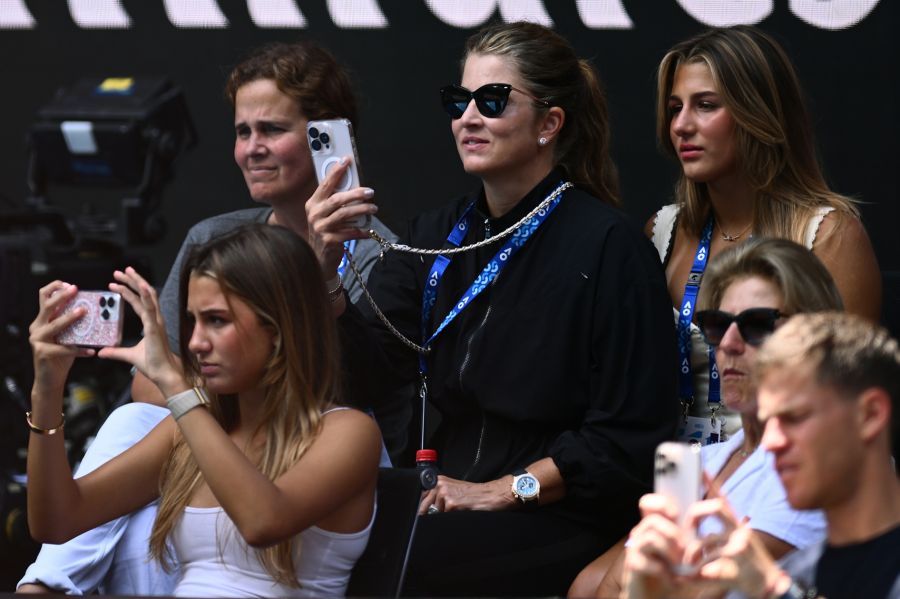 In Melbourne vor Ort sind auch Mirka Federer und der Nachwuchs.
