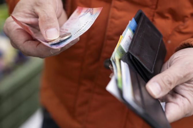 Lohn Bargeld Portemonnaie