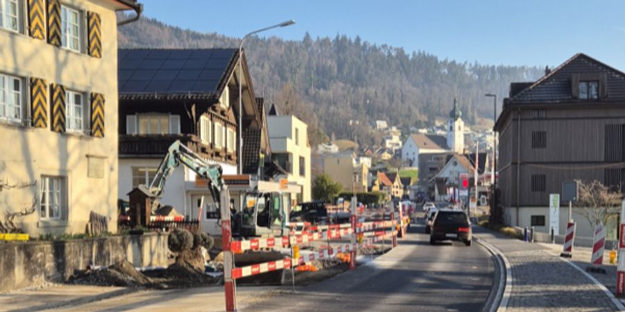 Ortsdurchfahrt in Balgach