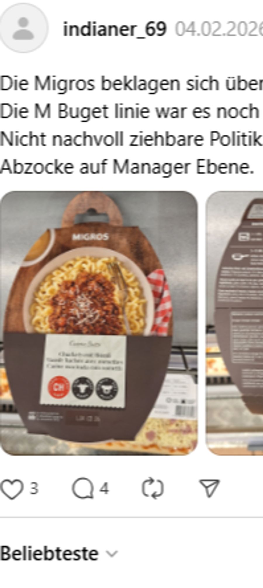 «Abzocke auf Managerebene», ist ein User auf der Plattform Threads überzeugt.