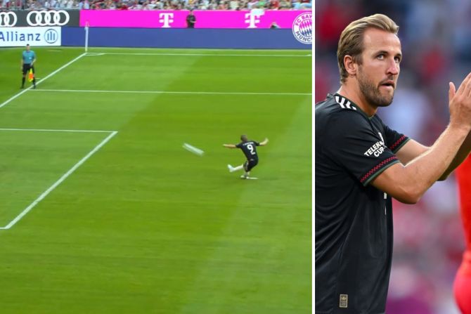 Harry Kane während Elfmeter