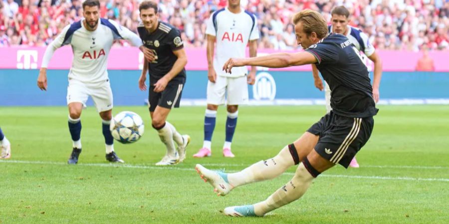Harry Kane während Penalty